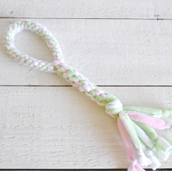 Fleece Dog Tug Toy Medium - Watermelon - Picture 2 of 5